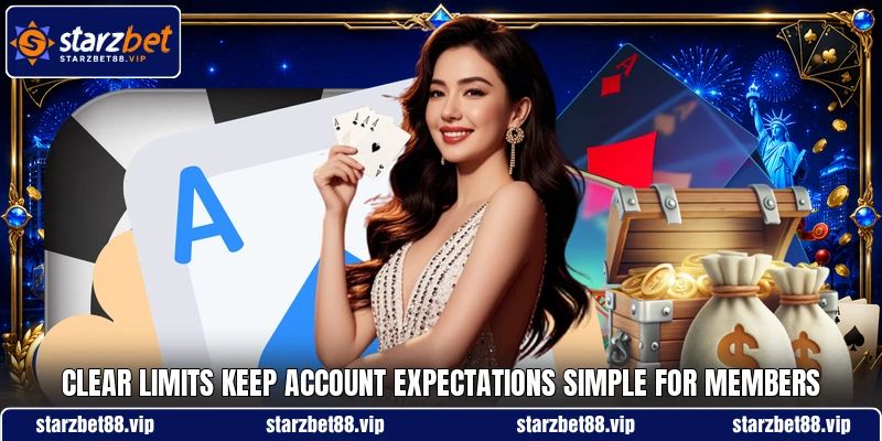 Clear limits keep account expectations simple for members