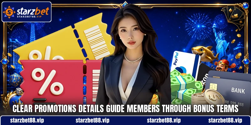 Clear promotions details guide members through bonus terms