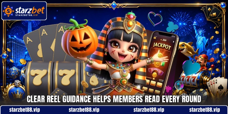 Clear reel guidance helps members read every round Clear reel guidance helps members read every round