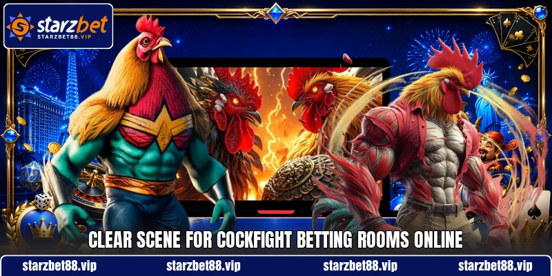 Clear scene for cockfight betting rooms online Clear scene for cockfight betting rooms online