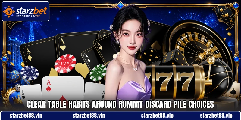 Clear table habits around rummy discard pile choices Clear table habits around rummy discard pile choices