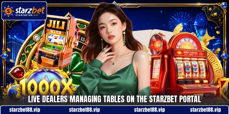 Live dealers managing tables on the STARZBET portal