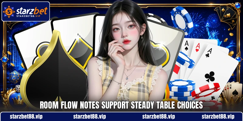 Room flow notes support steady table choices Room flow notes support steady table choices