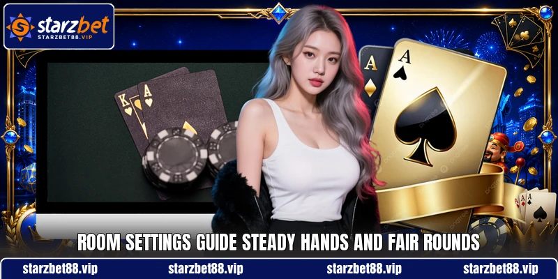 Room settings guide steady hands and fair rounds Room settings guide steady hands and fair rounds