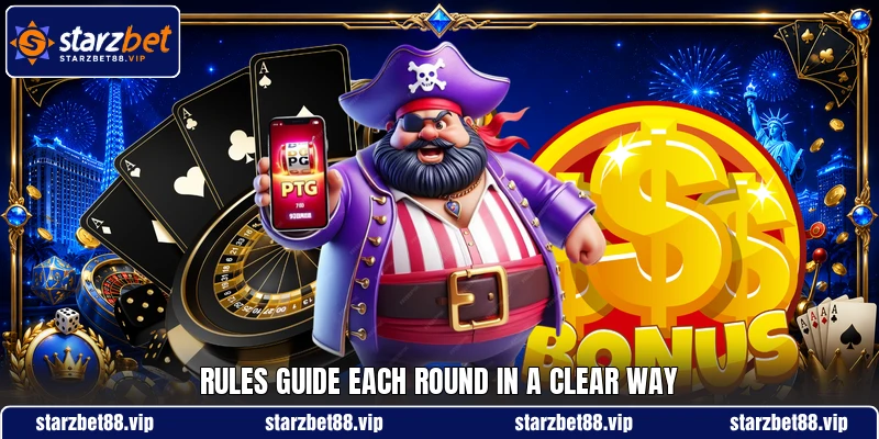 Rules guide each round in a clear way Rules guide each round in a clear way