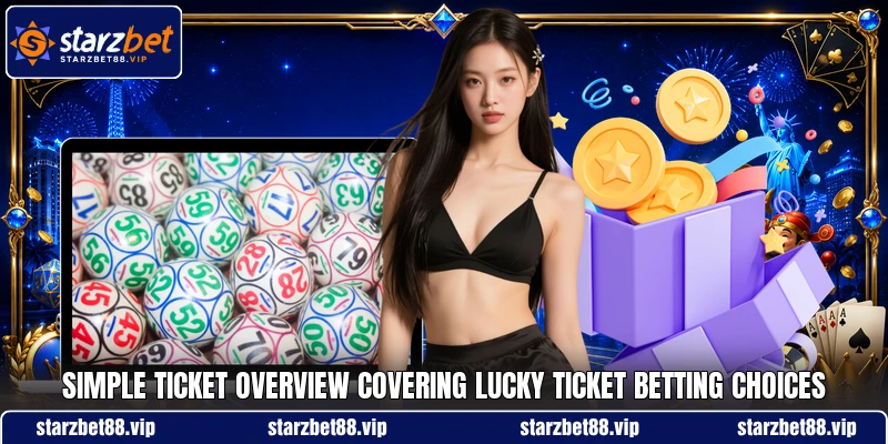 Simple ticket overview covering Lucky Ticket betting choices